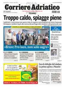 Corriere Adriatico Fermo - 6 Luglio 2025