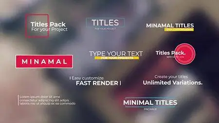 MA - Minimal Titles/Lower Thirds 97223