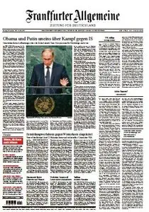 Frankfurter Allgemeine Zeitung FAZ - 29 September 2015