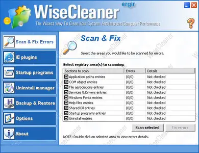 Wise Registry Cleaner 4.01 Build 167 Portable