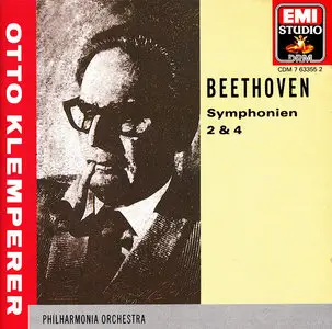 Ludwig Van Beethoven - Symphonies Nos. 2 & 4 (1990)  Philarmonia Orchestra, conducted by Otto Klemperer