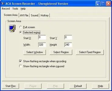 ACA Screen Recorder v3.30