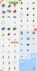 GraphicRiver - Map Icons and Elements - V.1