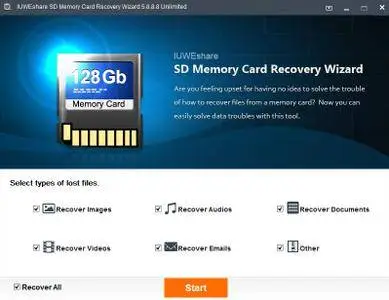 IUWEshare SD Memory Card Recovery Wizard 5.8.8.8 Unlimited Portable