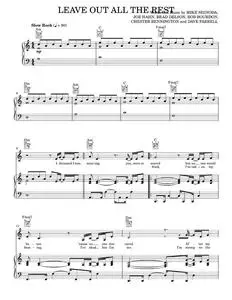 Leave Out All The Rest - Linkin Park, Twilight Movie (Piano-Vocal-Guitar)