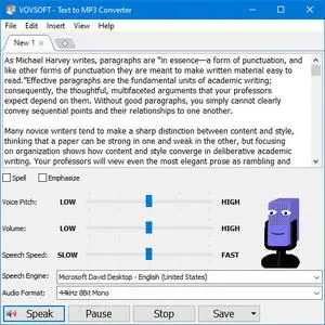 VovSoft Text to MP3 Converter 3.1 + Portable