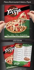 GraphicRiver Pizza Restaurant Menu Flyer