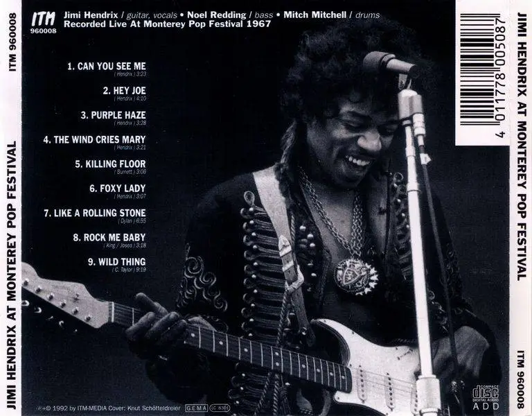 Jimi Hendrix - Live At Monterey Pop Festival (1992) / AvaxHome