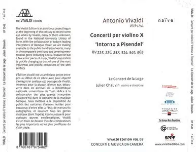 Julien Chauvin, Le Concert de la Loge - Antonio Vivaldi: Concerti per violino X 'Intorno a Pisendel' (2022)