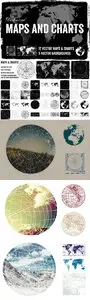 Creativemarket - Distressed Vector Maps & Charts