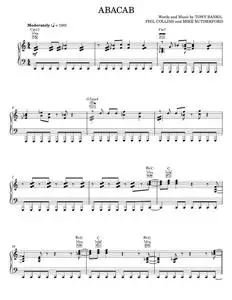 Abacab - Genesis (Piano-Vocal-Guitar)