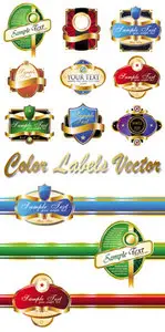 Color Labels Vector