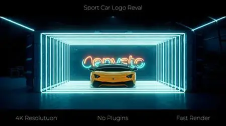 Sport Car Neon Logo 33213440