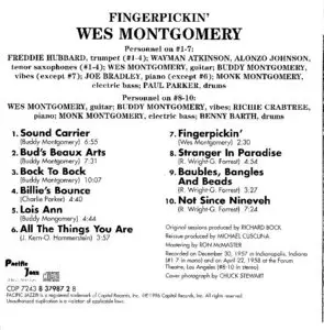Wes Montgomery - Fingerpickin' (1958) [Remastered 1996]