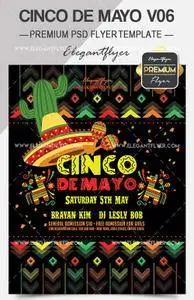 Cinco De Mayo V06 – Flyer PSD Template + Facebook Cover