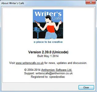Anthemion Software Writers Cafe 2.39 (Windows/MacOSX)