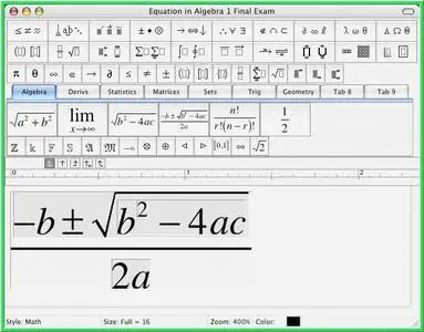 MathType  ver. 5.25