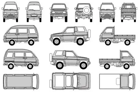 Daihatsu Outline in CorelDRAW