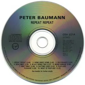 Peter Baumann - Repeat Repeat (1981) {Virgin CDV 2214 rel 1990}