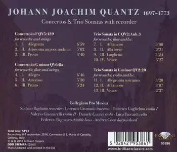 Collegium Pro Musica & Stefano Bagliano - Quantz: Concertos & Trio Sonatas with Recorder (2017)
