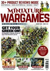 Miniature Wargames – August 2018