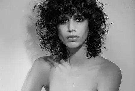 Mica Arganaraz topless by Collier Schorr for Vogue Paris May 2015