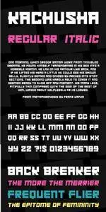 Kachusha Font Family