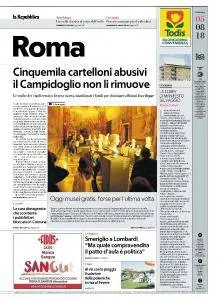 la Repubblica Roma - 5 Agosto 2018