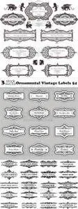 Vectors - Ornamental Vintage Labels 54