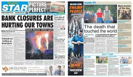 Shropshire Star Shrewsbury Edition – September 04, 2017