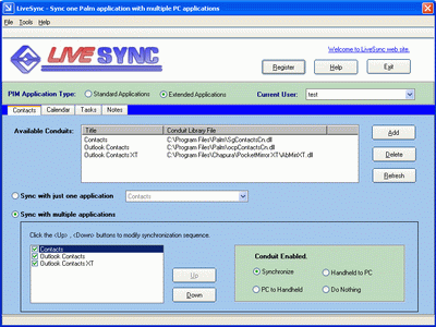 LivePIM LiveSync for Palm 2.5