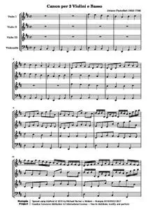 PachelbelJ - Canon per 3 Violini e Basso
