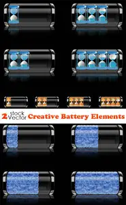Vectors - Creative Battery Elements