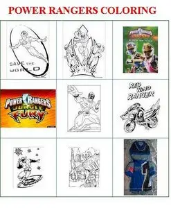 Power Rangers - Coloring Book (Раскраска)