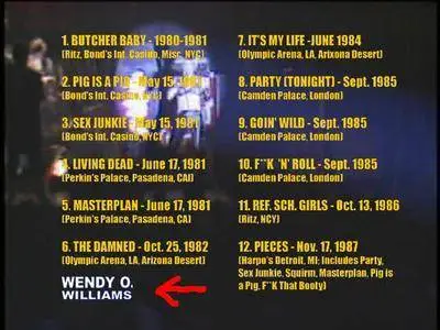 Wendy O. Williams & The Plasmatics - The DVD: 10 Years Of Revolutionary Rock & Roll (2006)