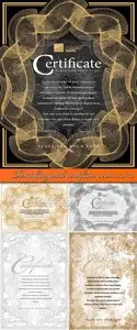 Template gentle certificate vector set 10