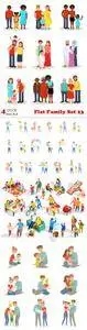 Vectors - Flat Family Set 23