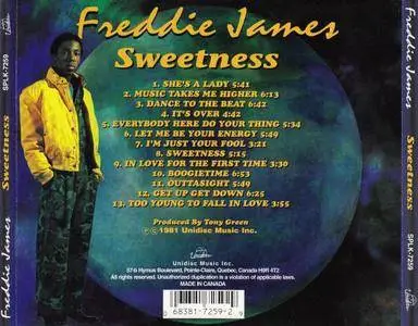 Freddie James - Sweetness (1981) {Unidisc}