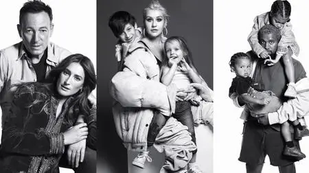 Most iconic musicians with their kids for Harper’s Bazaar US September 2018 by Mario Sorrenti