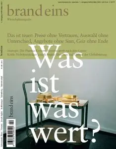 Brand Eins das Wirtschaftsmagazin No 03 2003
