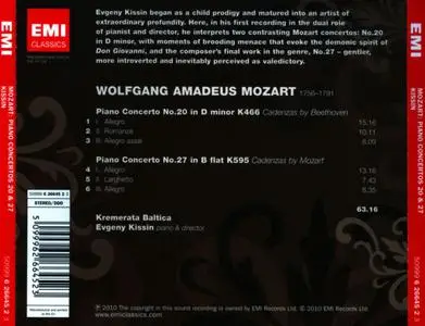 Evgeny Kissin, Kremerata Baltica - Mozart: Piano Concertos Nos. 20 & 27 (2010)