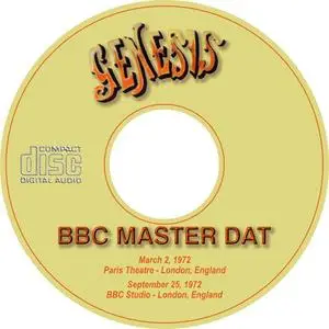 Genesis - BBC Master DAT (March 2 + Sept. 25, 1972) (20xx)