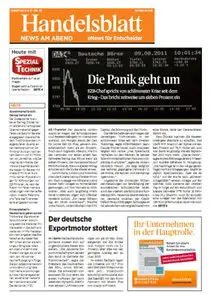 Handelsblatt News am Abend vom 09.08.2011