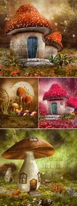 Stock Photo - Fantasy Mushrooms