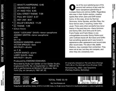 Eddie "Lockjaw" Davis & Johnny Griffin - Battle Stations (2003)