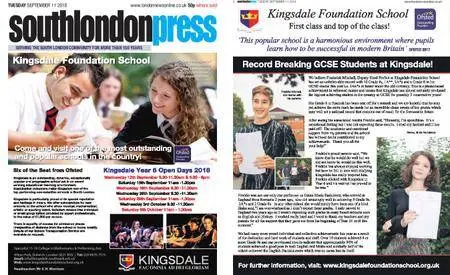 South London Press – September 11, 2018