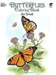 Dover Publications-Butterflies Coloring Book (Dover Nature Coloring Book)(Repost)