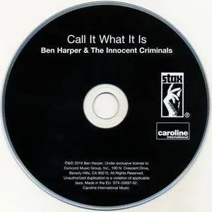 Ben Harper & The Innocent Criminals - Call It What It Is (2016) {Stax-Concord Music STX-35697-02}
