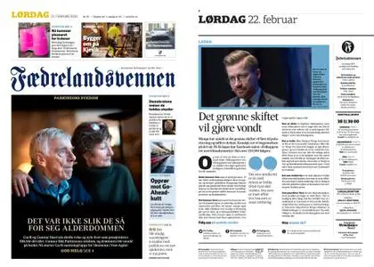 Fædrelandsvennen – 22. februar 2020