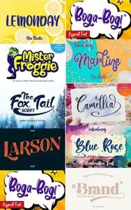 Pack of 9 Creative Fonts Vol 5